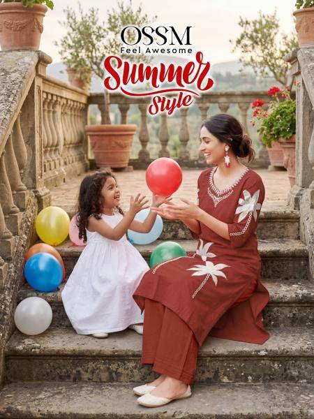 Ossm summer style coord set Surat kurti manufacturers